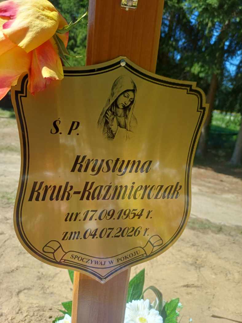 Grób Krystyna Kruk-Kaźmierczak